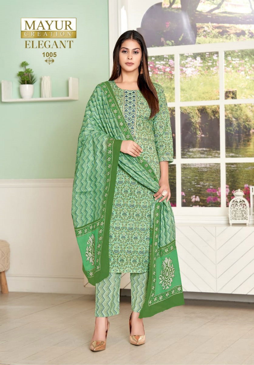 Mayur Elegant Vol 1 Printed Cotton Dress Material Catalog
